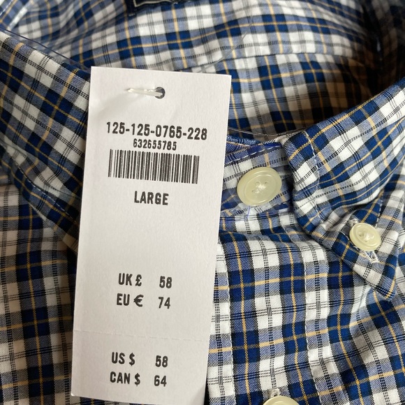 NWT Abercrombie & Fitch Long-Sleeve Plaid Button-Up Shirt - Picture 8 of 9